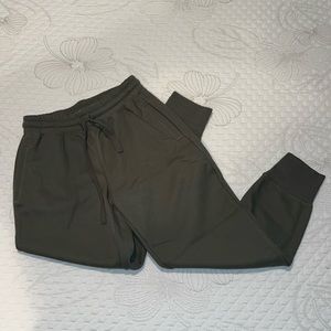 Fabletics Army Green Fleece Lined Joggers